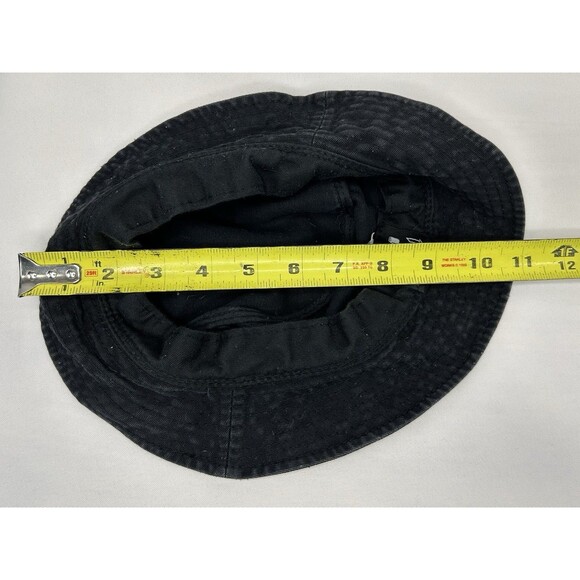 Thrasher Magazine Bucket Hat Embroidered Black Skater Egyptian Hieroglyphic S/M - Picture 11 of 12